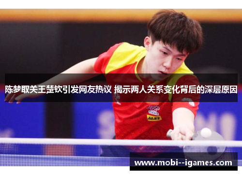 陈梦取关王楚钦引发网友热议 揭示两人关系变化背后的深层原因 陈梦取关王楚钦引发网友热议 揭示两人关系变化背后的深层原因